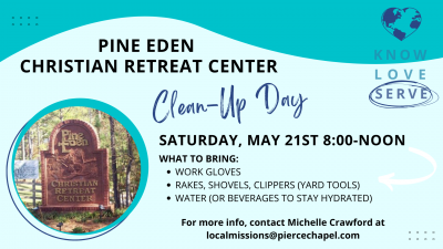 Pine Eden Christian Retreat Center Clean-Up Day