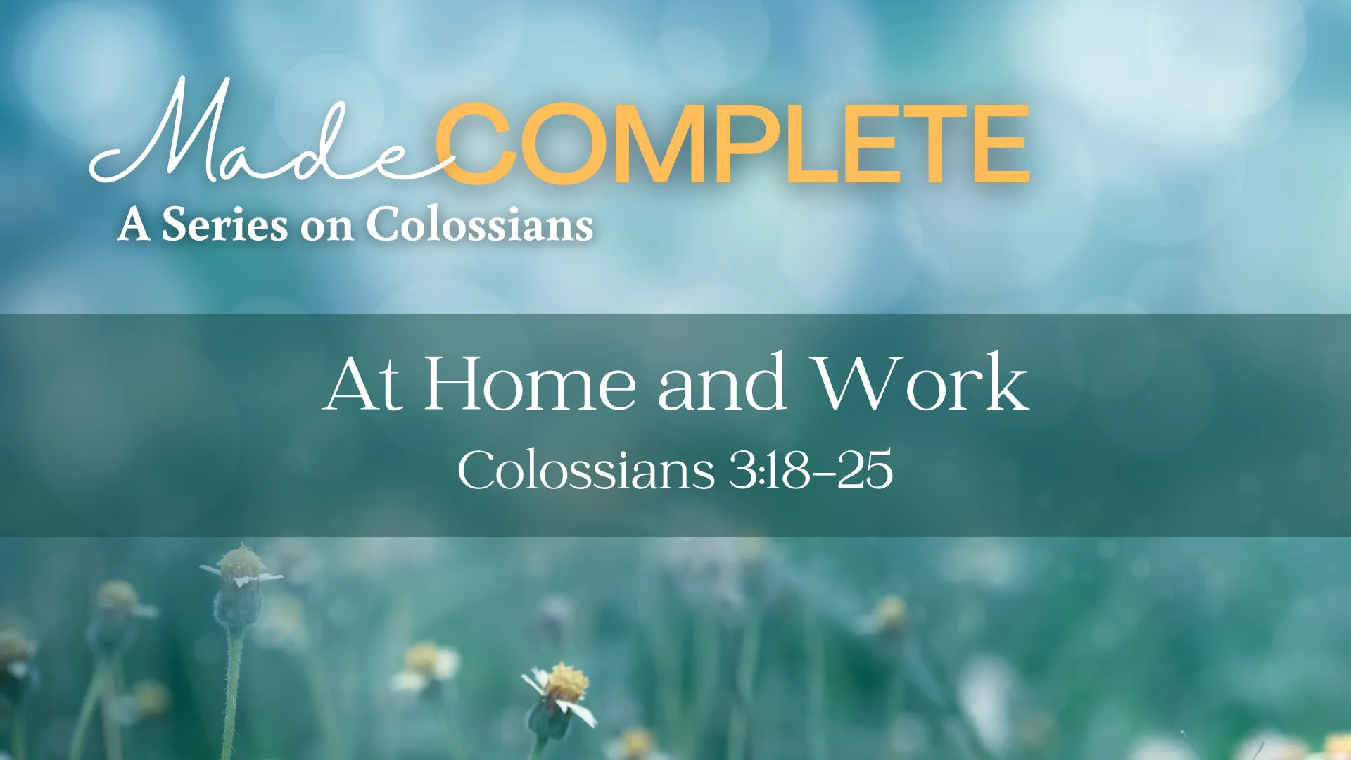 At Home and Work