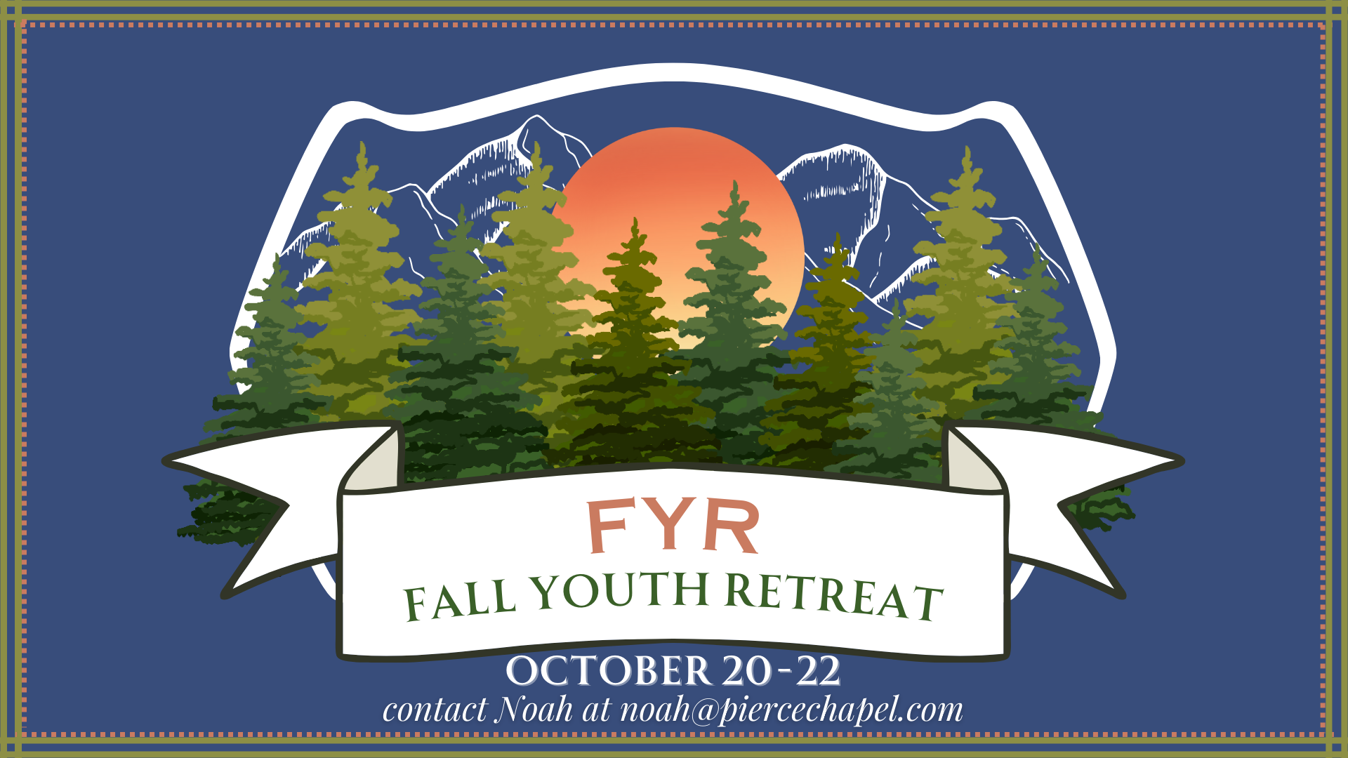 Fall Youth Retreat- Oct. 20-22