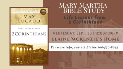 Mary Martha Bible Study
