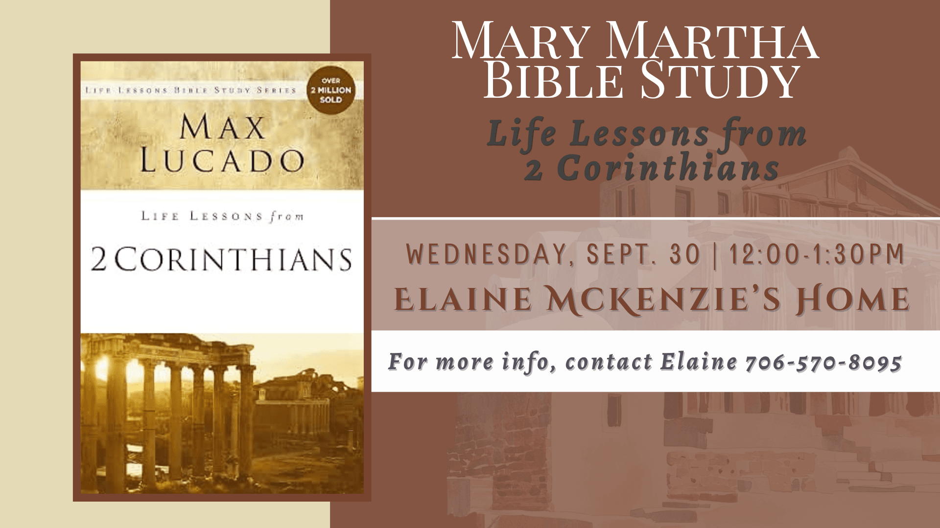 Mary Martha Bible Study