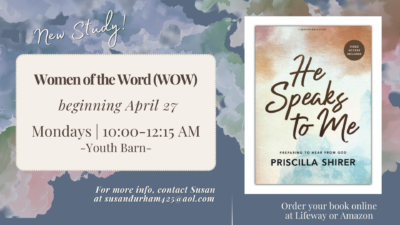 Women of the Word (WOW) New Bible Study