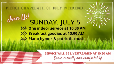 4th July Weekend Sunday Service