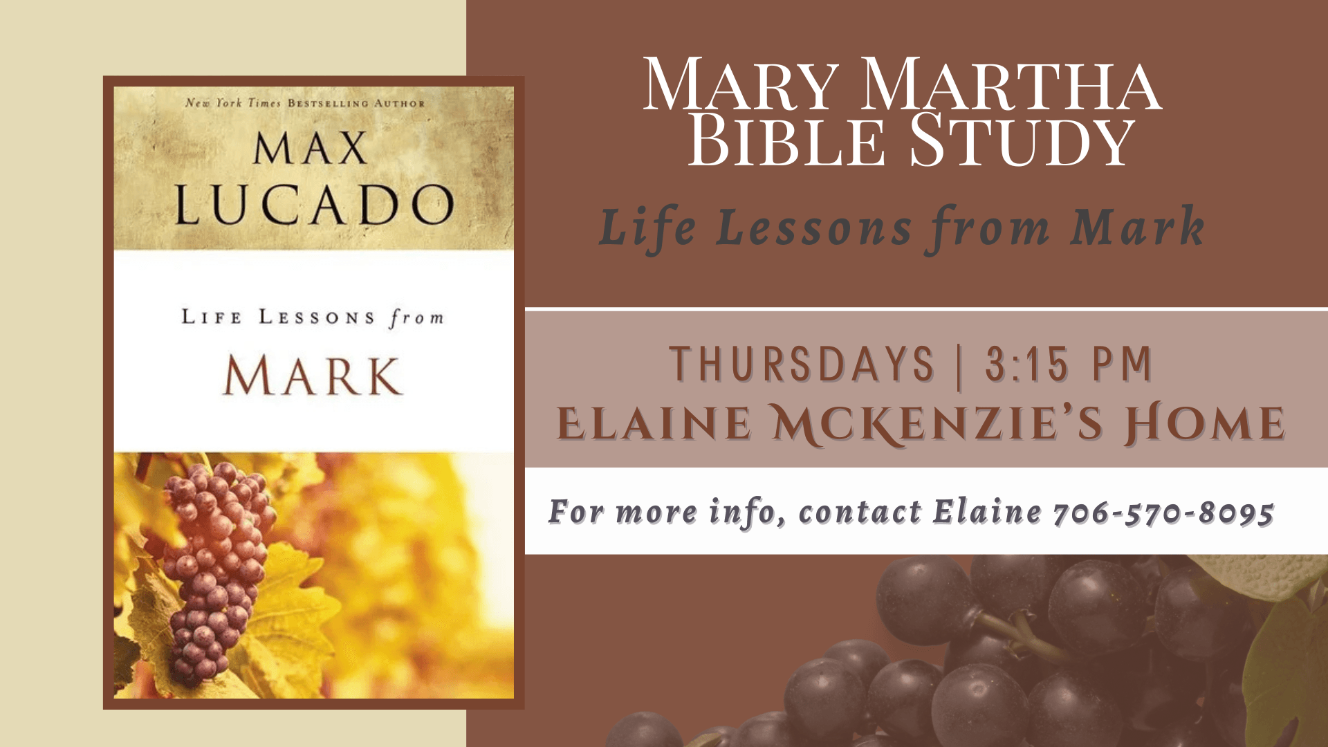 New Mary Martha Bible Study