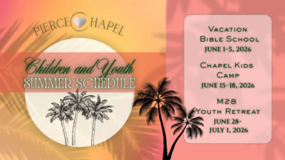 Children and Youth Summer Schedule