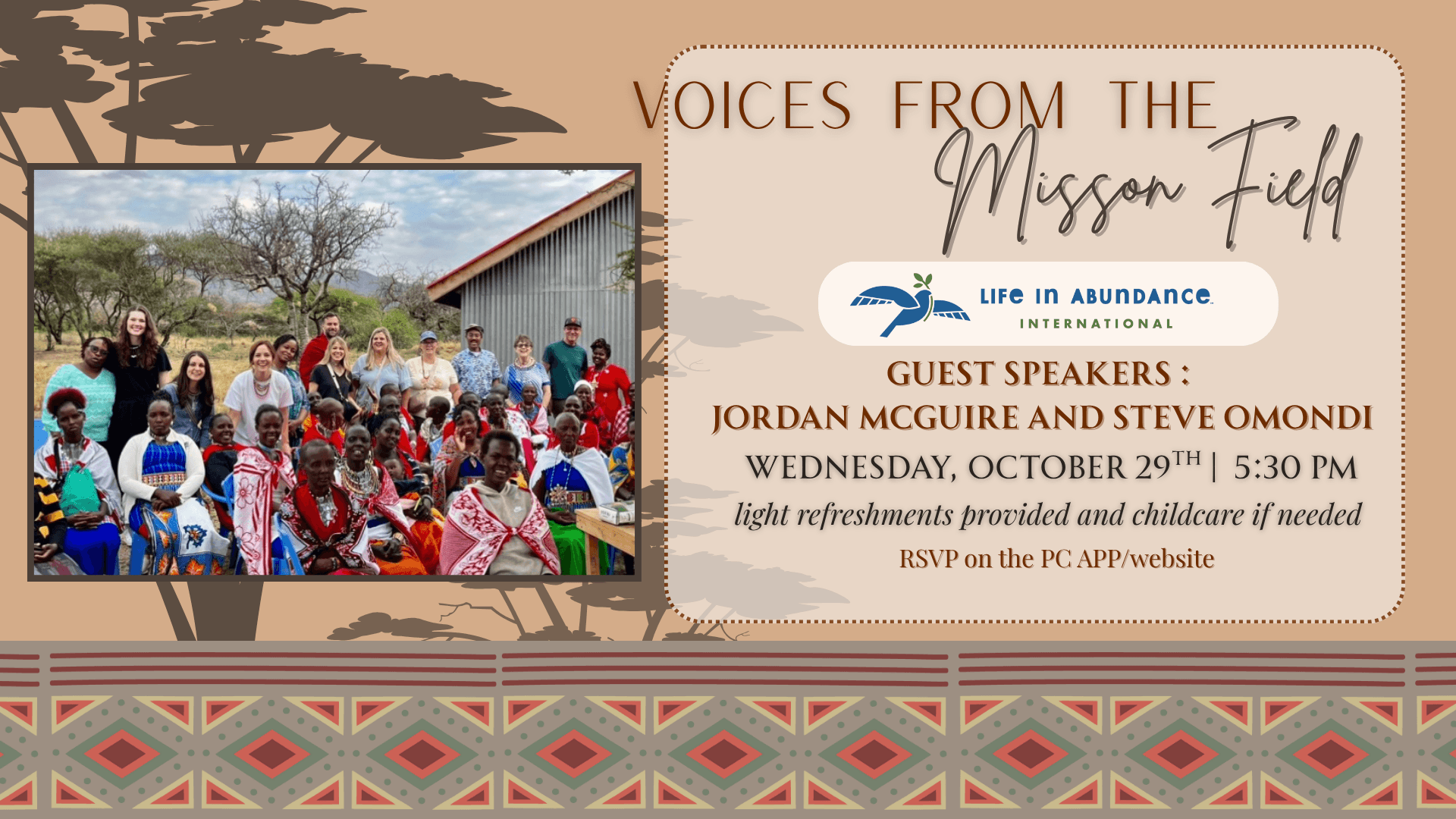 Voices from the Mission Field Dinner
