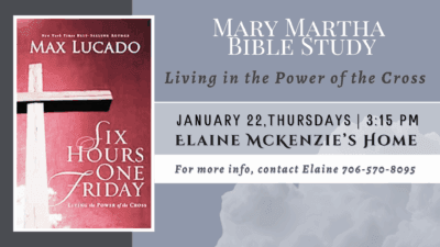 New Mary Martha Bible Study
