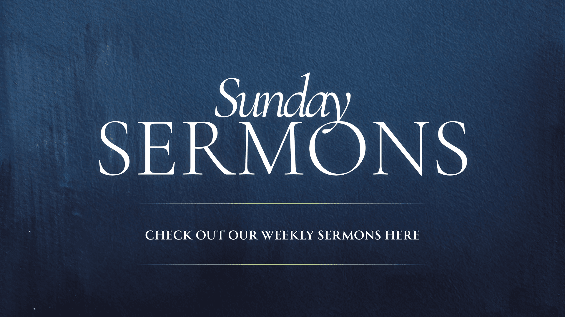 Sunday Worship